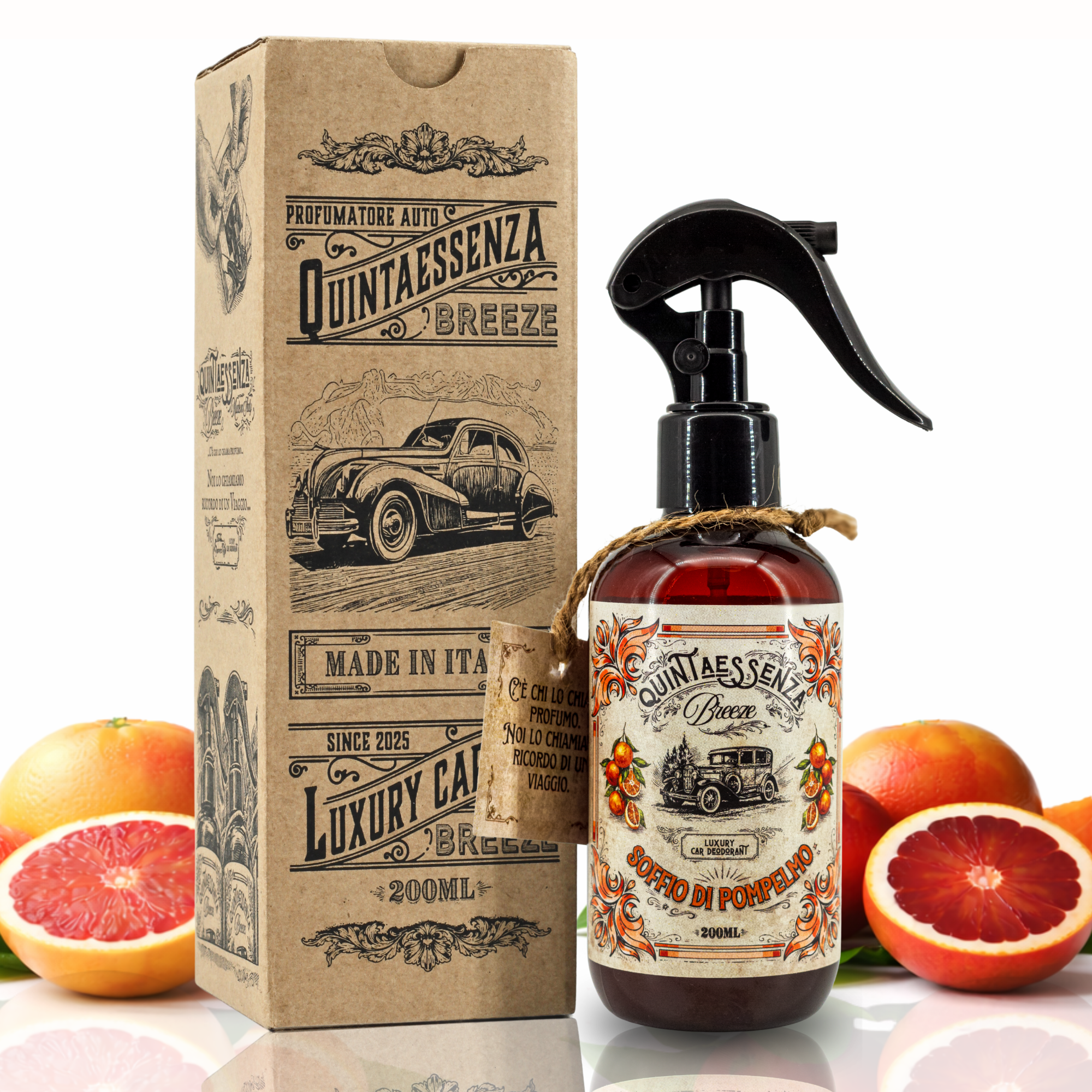 Quintaessenza Breeze Profumatore Auto (Soffio di Pompelmo)