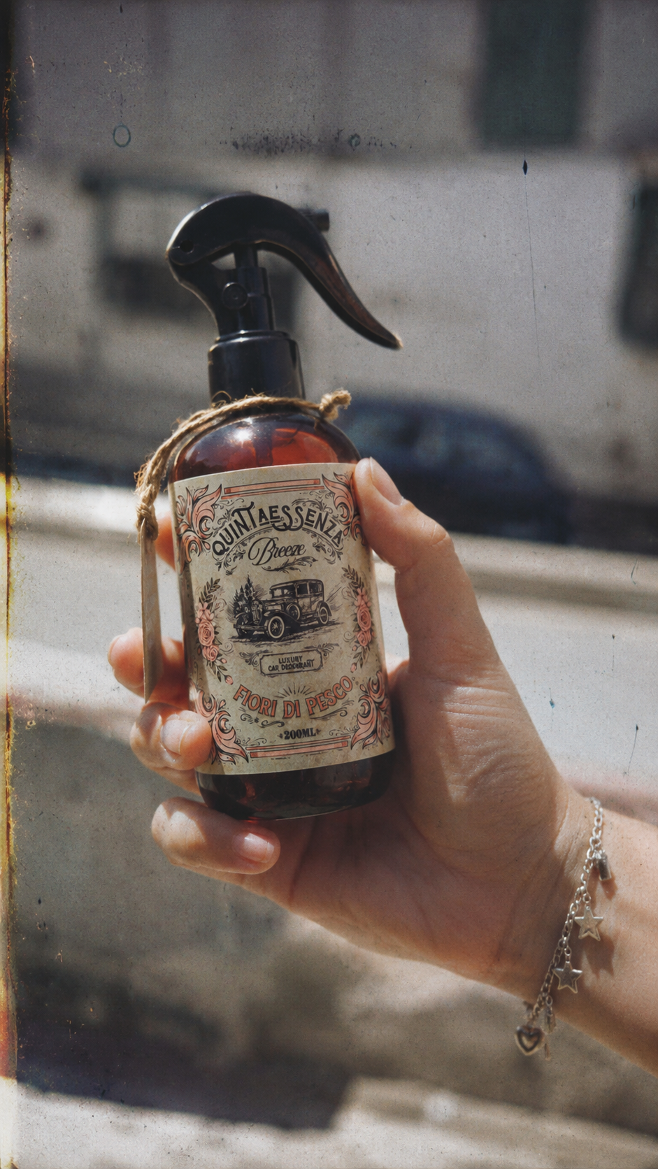 Quintaessenza Breeze Profumatore Auto Vintage (Fiori di Pesco)
