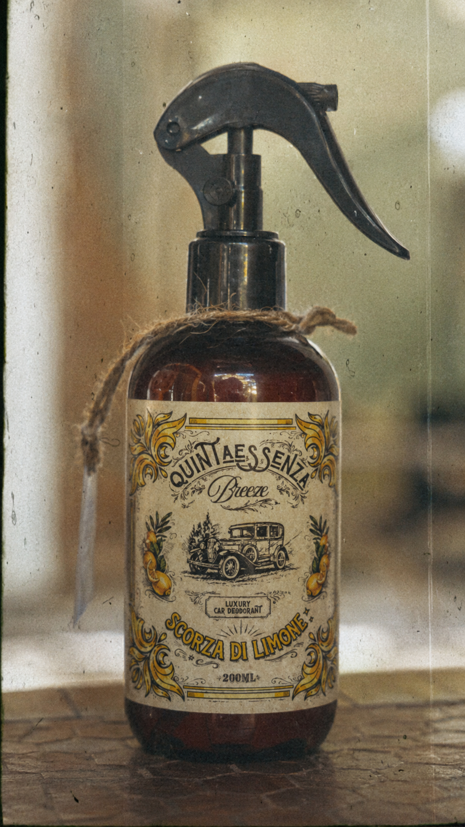Quintaessenza Breeze Profumatore Auto Vintage (Scorza di Limone)