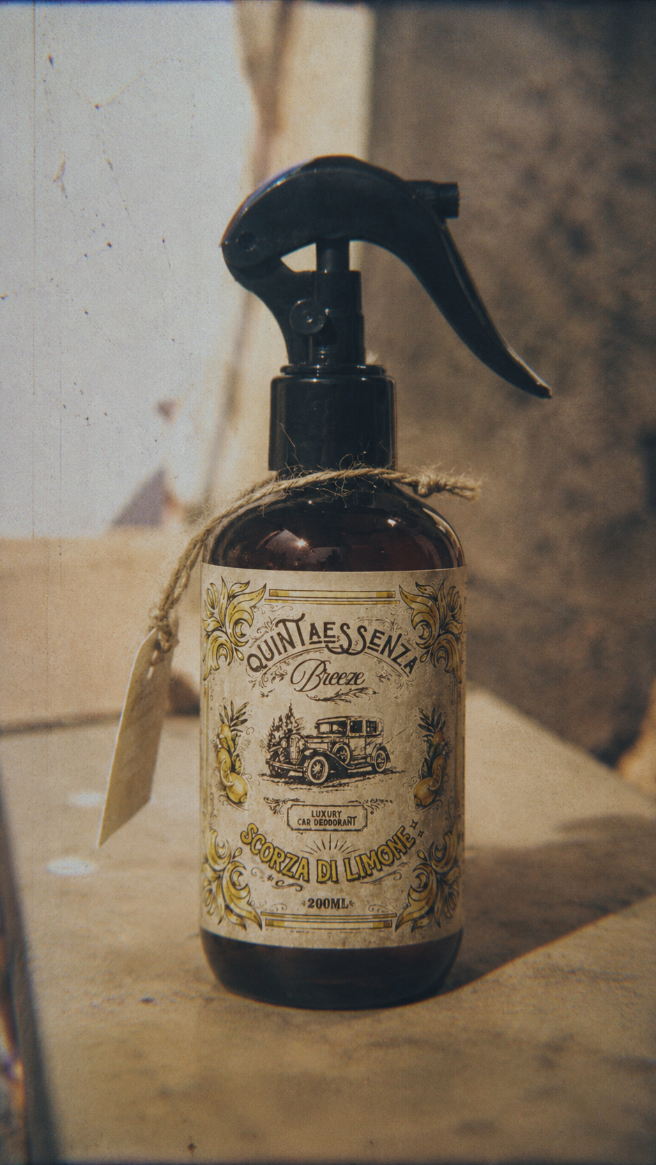 Quintaessenza Breeze Profumatore Auto Vintage (Scorza di Limone)